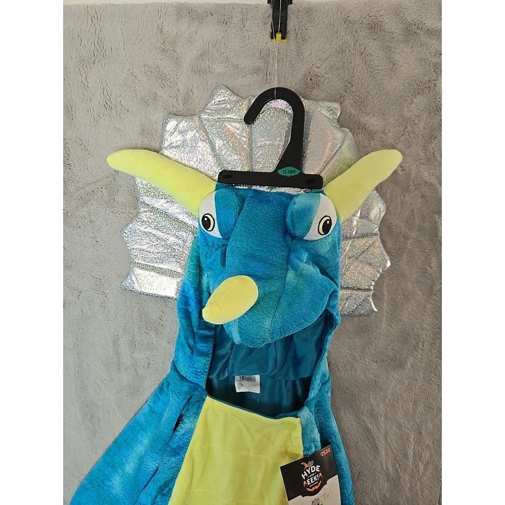 TRICERATOPS Infant Size 12-18 Mth Adorable  Dinosaur Halloween Costume